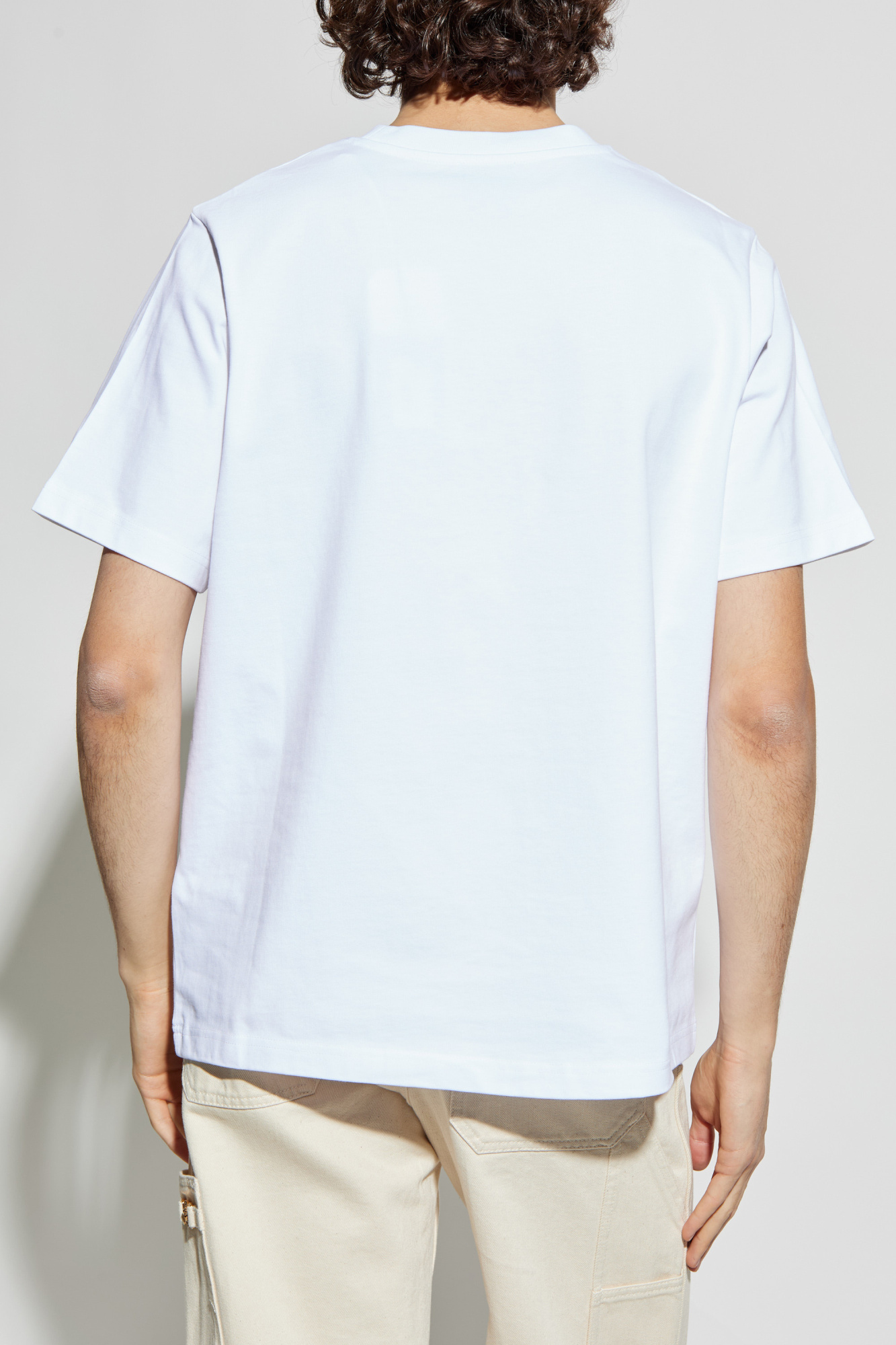 [CASABLANCA]ゴシック スタックロゴ Tシャツ Casablanca Gothic Stacked Logo Screen-Printed T-Shirt | Saks